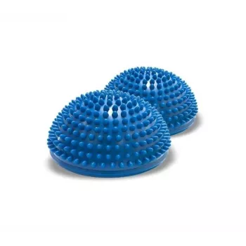Półkule sensoryczne do treningu równowagi i propriocepcji Qmed DRQM3GCH101 — para, technopolimer, Ø16 cm, maks. obciążenie 100 kg, niebieskie