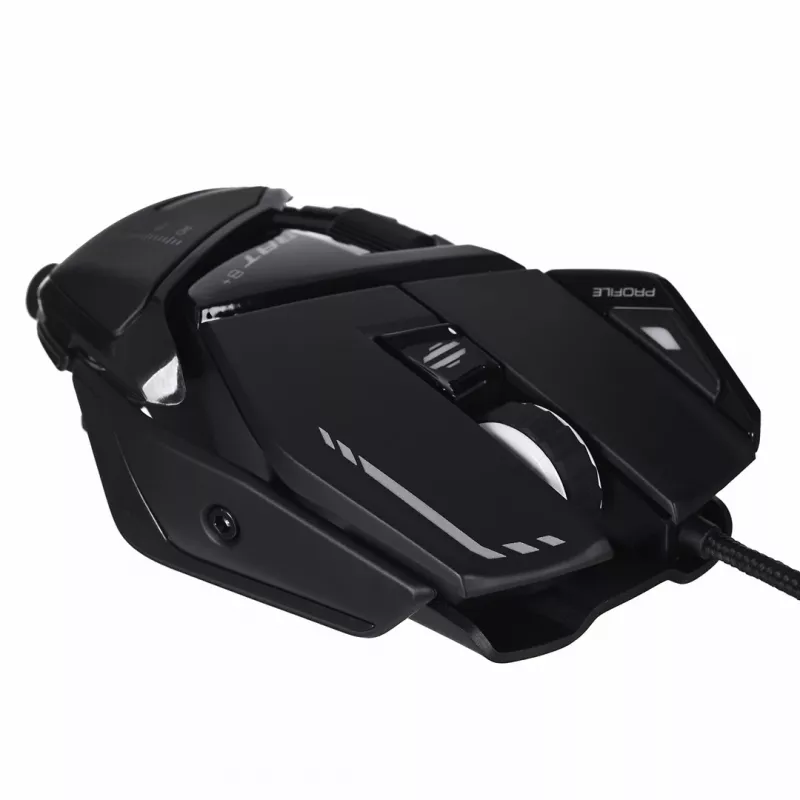 Mysz gamingowa Mad Catz R.A.T. 8+ — praworęczna, optyczna, 16000 DPI, 11 przycisków, USB Typ-A, 145 g