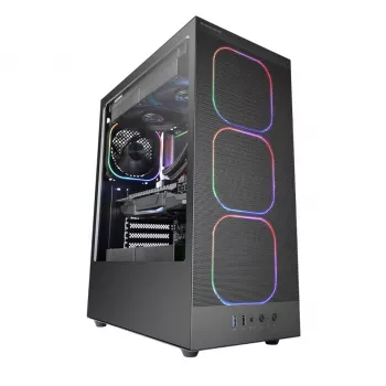 Obudowa PC TACENS MARS MC-NEBULA Midi Tower z hartowanym szkłem, cztery wentylatory 120 mm aRGB, obsługa ATX, GPU do 30,2 cm