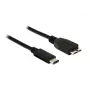 Kabel USB DeLOCK 1m USB 3.1 USB 3.2 Gen 2 USB C Micro-USB B Czarny