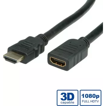 Przedłużacz HDMI High Speed z Ethernetem VALUE 5 m
