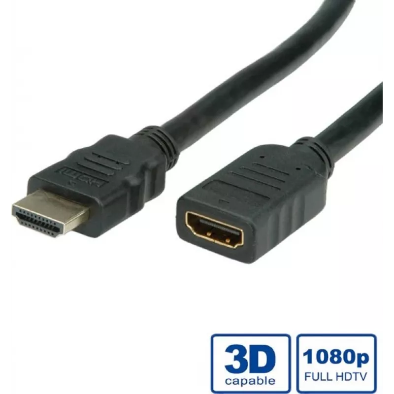 Przedłużacz HDMI High Speed z Ethernetem VALUE 5 m