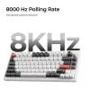 Mechaniczna klawiatura 75% Keychron Q1 Ultra 8K — USB + bezprzewodowa RF + Bluetooth, RGB, czarna