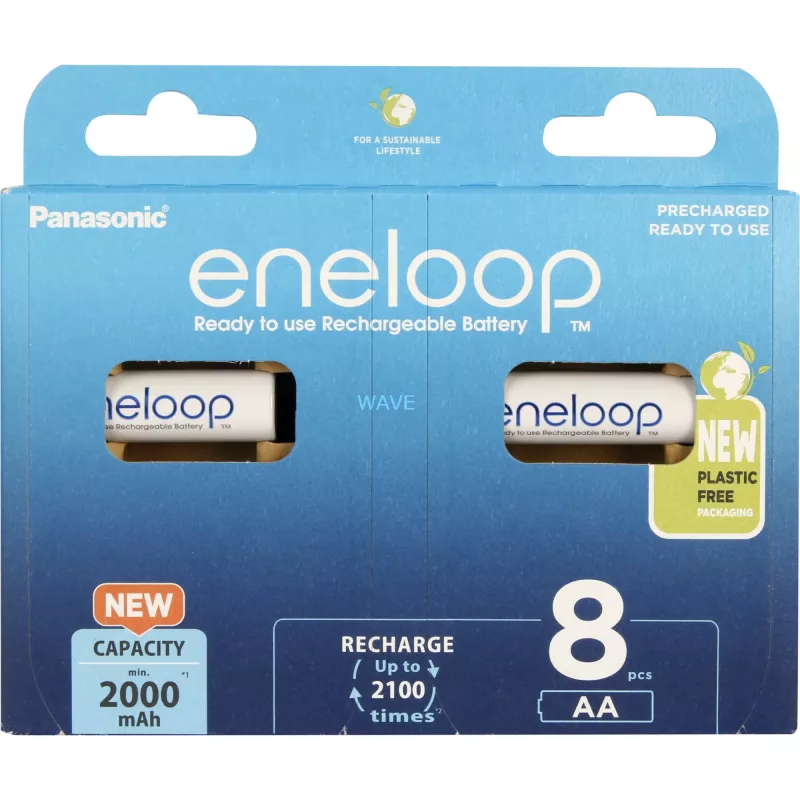 Akumulatory PANASONIC ENELOOP AA 2000 mAh 8 szt. (BK-3MCDE/8HH)