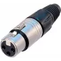 Neutrik NTR-NC5FX - -30 - 80 °C - Czarny - Srebrny - UL - UL 94 HB - IEC 61076-2-103 - IP 40,IEC 68-2-20 (NC5FX)