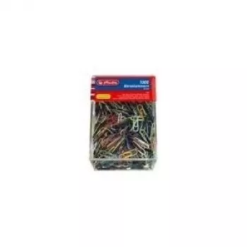 Sztancowe klipsy metalowe Herlitz 8859134