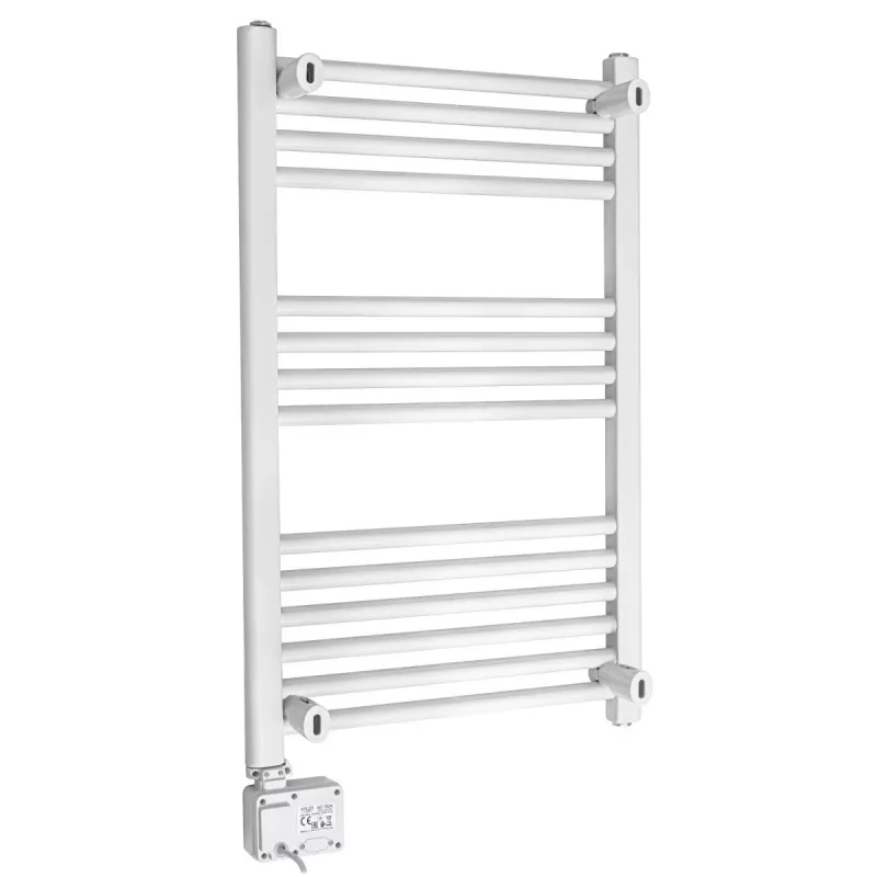 Elektryczny grzejnik łazienkowy Adler AD 7824 600 W, biały, IP24, do montażu na ścianie, 500×900 mm