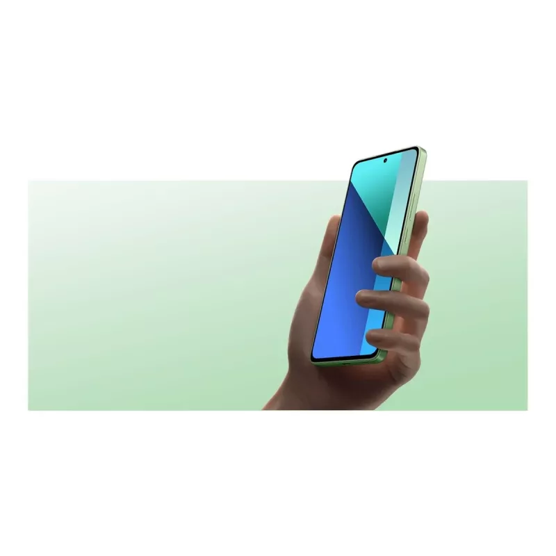 Xiaomi Redmi Note 13 6 GB + 128 GB miętowa zieleń Wyświetlacz AMOLED 16,94 cm (6,67 cala), MIUI 14 oparty na Androidzie 13, potrójny aparat 108 MP