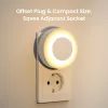 Lampka nocna wtyczkowa Yeelight YLYYD-0021 z czujnikiem światła, kompaktowa lampka LED do gniazdka