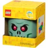 Pojemnik do przechowywania Room Copenhagen LEGO Head Skeleton mały, zielony/czarny
