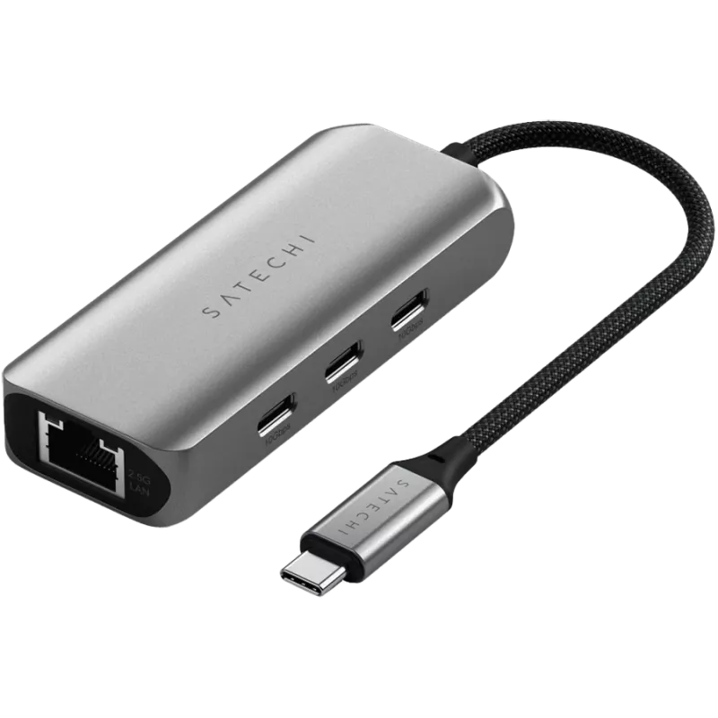 Stacja dokująca Satechi 4-w-1 ST-H3C25EM USB-C 3.2 Gen2 Szary (ST-H3C25EM)