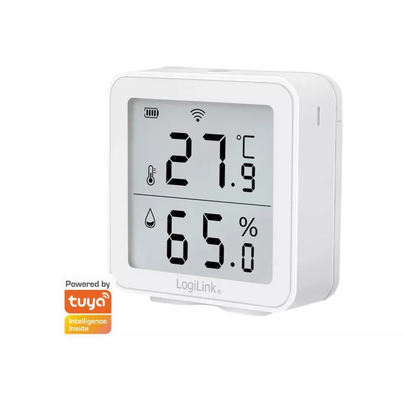 LogiLink SC0116 Higrometr Psychrometr Wewnętrzny Elektroniczny Biały Cyfrowy