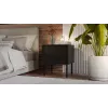 Cama Szafka nocna, 2 szt. CORTINA 45x40x51 czarny