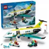 LEGO City Samolot Ratunkowy 60465 – mały zestaw konstrukcyjny samolotu ratunkowego, 403 elementy, 4 minifigurki, wiek 6+
