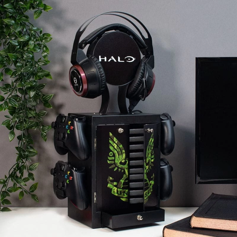 Numskull Games Diskettenhalter für Spiele Xbox Schwarz Grün Matt 1 Stück(e)