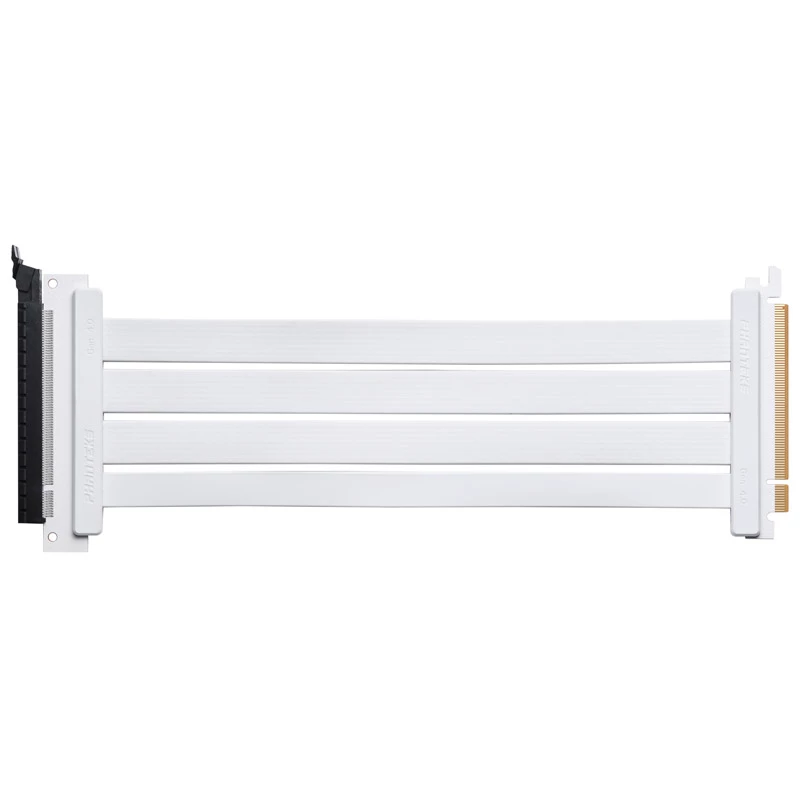 PHANTEKS PCI-E 4.0 x16 kabel taśmowy riser, 180 stopni, 30 cm - biały