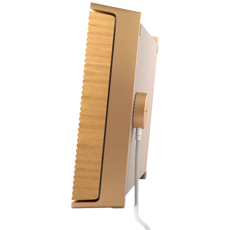 Głośnik Beosound Level w kolorze Gold Tone Alu (pokrywa Light Oak)