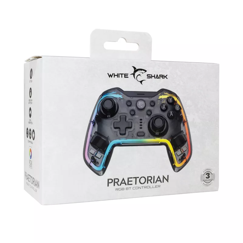 Game controller White Shark GPW-8040 RGB Wireless Bluetooth, model PRAETORIAN