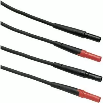 Fluke TL27 - Przewód testowy - Czarny - Czerwony - CAT III - EPDM - 1,5 m - 1000 V (668571)