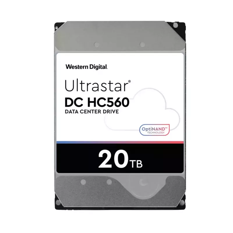 WD Ultrastar DC HC560 - Festplatte - 20TB - intern - 3.5 (8,9 cm) - SAS 12Gb/s - 7200 U/min - Puffer: 512MB (0F38652)