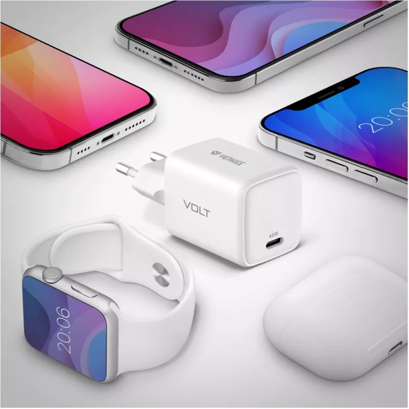 Ładowarka USB-C YENKEE G45 VOLT 45W Power Delivery 3.0, wyjście 3A
