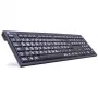 Klawiatura Logickeyboard XL Print USB QWERTZ niemiecka czarna