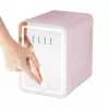 Mini lodówka z podświetlanym lusterkiem LED Elle ESDAFX04PUEU 4 L, fioletowa