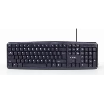 Gembird KBS-UO4-01 Klawiatura Mysz w zestawie Biurowa USB QWERTY US English Czarna