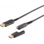Optyczny zestaw kabli HDMI ShiverPeaks 30-02755 4K — długość 75 m