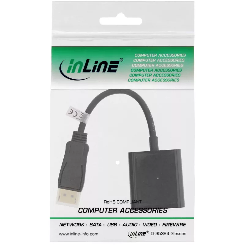 Adapter kablowy Microconnect DPDVID 0,15 m DisplayPort DVI-D Czarny