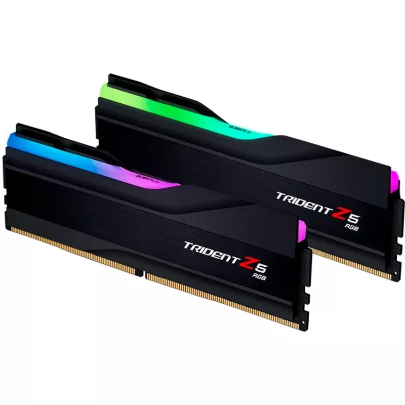 DIMM 64 GB DDR5-6800 (2x 32 GB) Dual-Kit, Arbeitsspeicher schwarz, F5-6800J3445G32GX2-TZ5RK, Trident Z5 RGB, INTEL XMP
