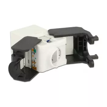 Moduł keystone DELOCK 86266, RJ-45 na LSA, czarny/biały, 16×37,8×22,5 mm