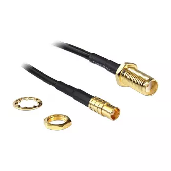 Kabel koncentryczny DeLOCK 88577 0,2 m SMA MCX Czarny