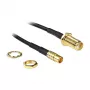 Kabel koncentryczny DeLOCK 88577 0,2 m SMA MCX Czarny
