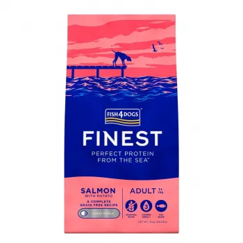 FISH4DOGS Finest Salmon Large breeds - sucha karma dla psów - 12kg