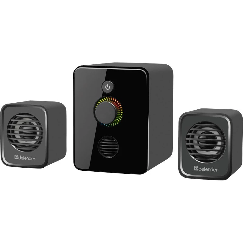Głośniki komputerowe 2.1 DEFENDER V12 11 W RMS USB, 3,5 mm, woofer, czarny, 223×115×130 mm