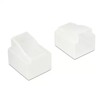 Osłona zabezpieczająca gniazdo DELOCK 64017 do RJ-11 przezroczysta, polietylen, 13×14,4×12 mm, opakowanie 10