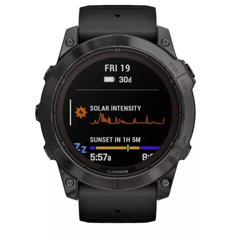 Smartwatch GARMIN fēnix 7X Pro 51 mm, 1,4 cala (3,56 cm) MIP 280×280, Dotyk, Wi‑Fi, GPS, 32 GB, Czarny