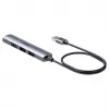 Koncentrator USB Unitek H1208CGY01 — 4-portowy USB 3.0 (5 Gb/s), wstecznie kompatybilny z USB 2.0, aluminium