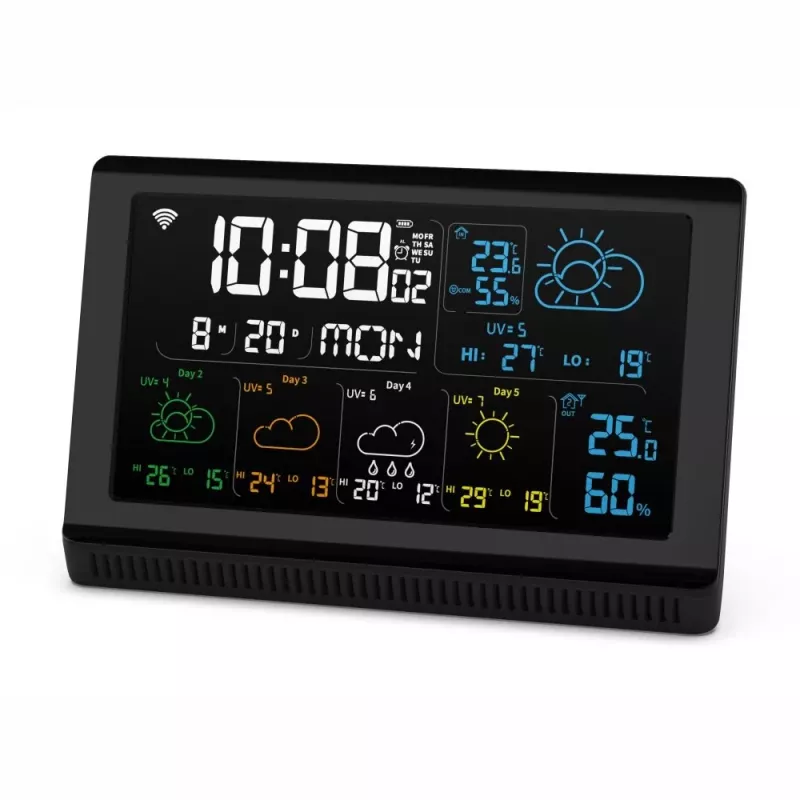 Inteligentny głośnik MANTA MTO200B Windy Czarny — bezprzewodowe audio Bluetooth i Wi‑Fi, obsługa asystenta głosowego