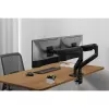 Uchwyt do monitora DIGITUS Dual Monitor Mount dla 2 ekranów 45 cali, zacisk, 2×20 kg, VESA 75×75–100×100, pochylenie -20–50°