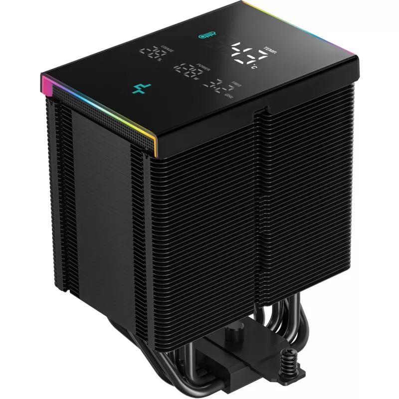 Chłodzenie powietrzne DeepCool AK500 Digital Pro 12 cm czarne łożysko hydrodynamiczne