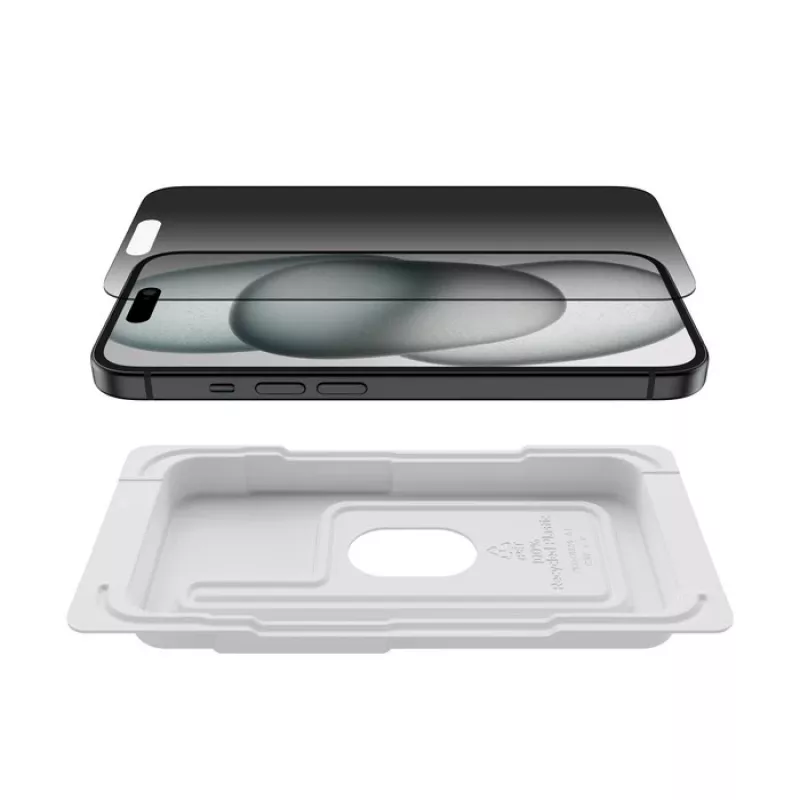 Folia ochronna Belkin ScreenForce do iPhone 16 Szklana Hartowana chroniąca prywatność