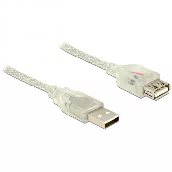 Kabel USB DeLOCK 83883 USB 2.0 2m Przezroczysty