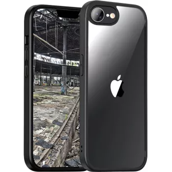 JT BERLIN Pankow Hybrydowe etui ochronne do Apple iPhone 16E, pasujące do ekranu do 15,4 cm (6,06 cala), czarne