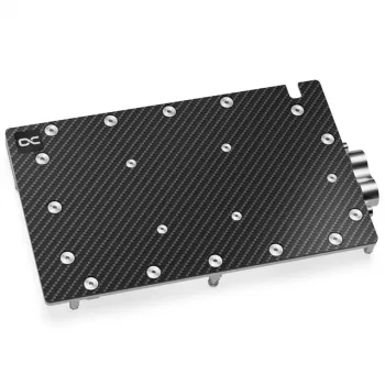 Blok wodny + Backplate Aquatuning GmbH 13395 Aluminium Carbon Miedź 1/4 cala