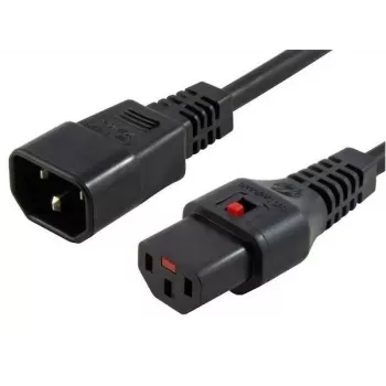 Kabel zasilający Microconnect PC1024 Czarny 1 m Wtyk C13 Gniazdo C14
