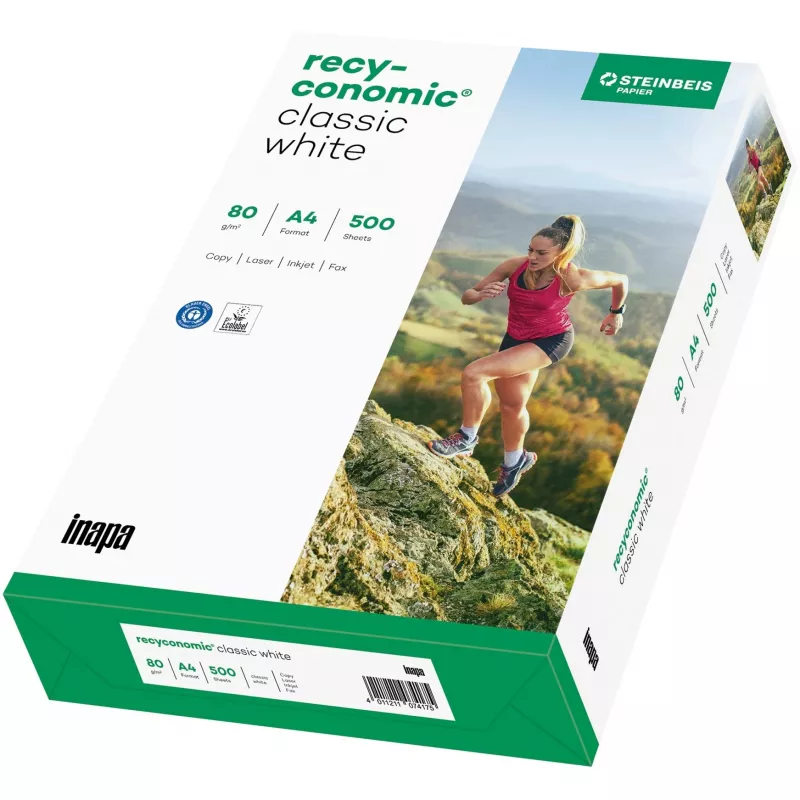Recyconomic Classic biały A4, papier DIN A4 (500 arkuszy), 80 g/m²