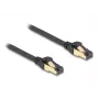 Kabel sieciowy DeLOCK RJ45 Cat.6A męski do męskiego S/FTP 0,3 m Czarny