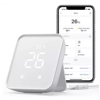 Smart Home Hub SwitchBot W3202100 — brama Wi‑Fi i Bluetooth dla urządzeń SwitchBot